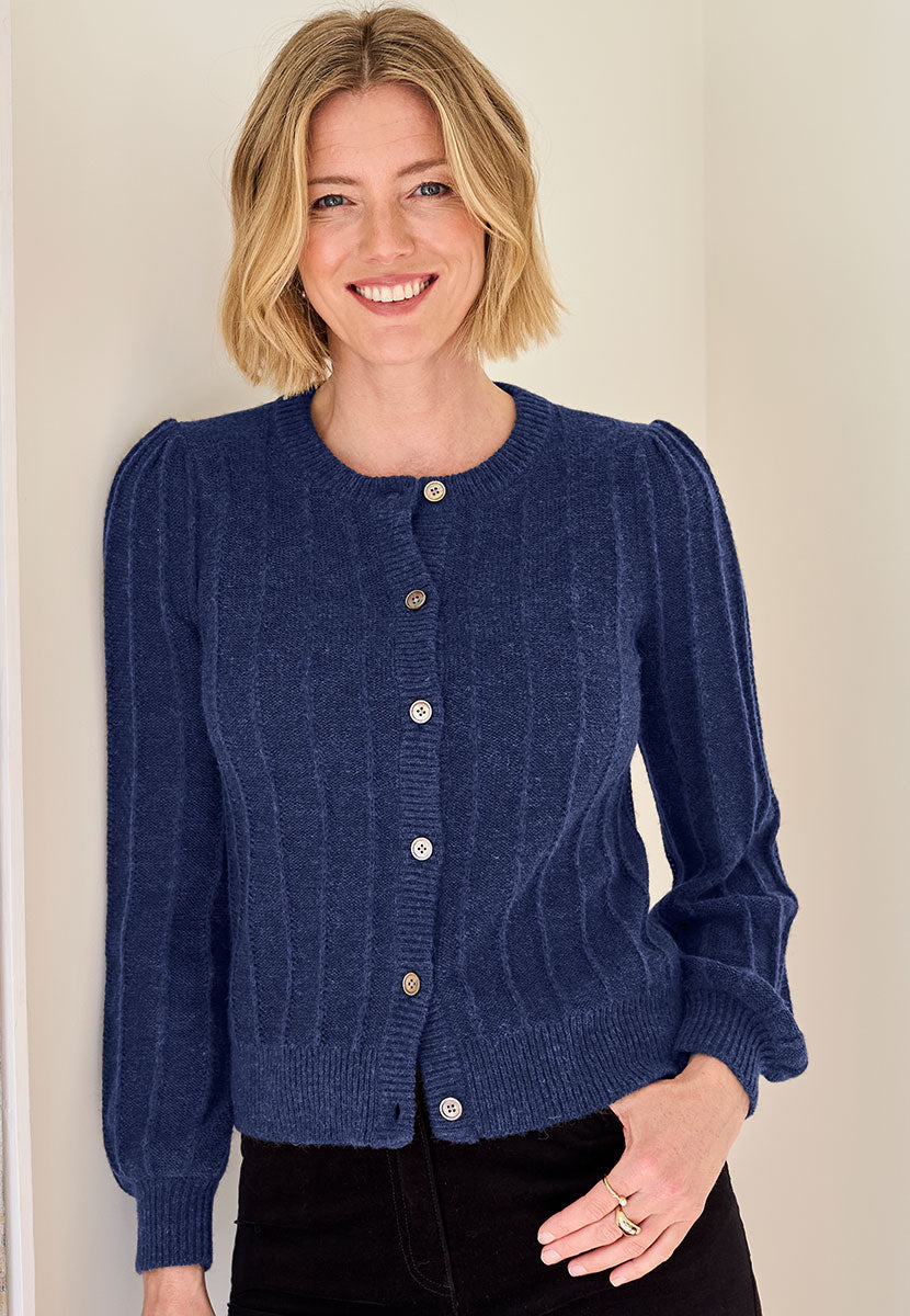 Women's Ribbed Cardigan for Work Events