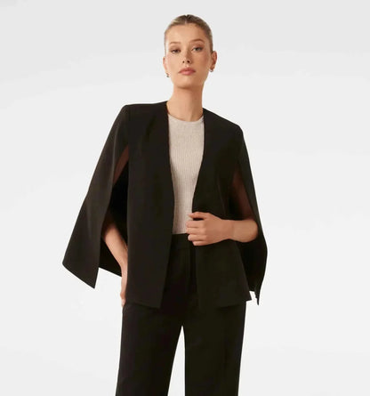 Women's Cape Sleeve Blazer Straight Cut