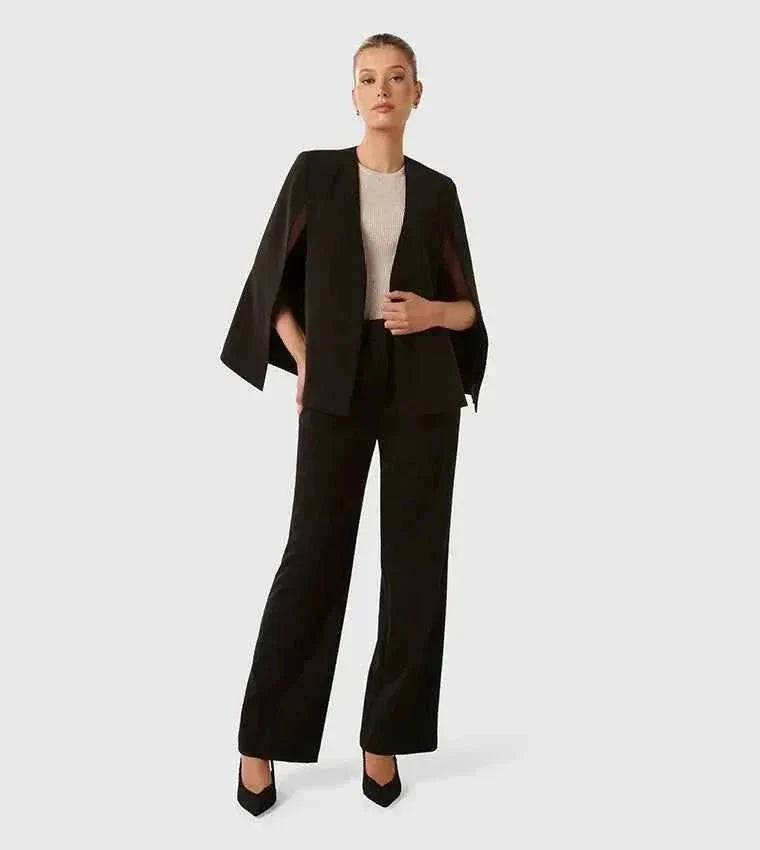 Women's Cape Sleeve Blazer Straight Cut