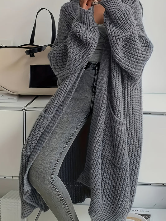 Women's Relaxed Cardigan with Buttons for Office