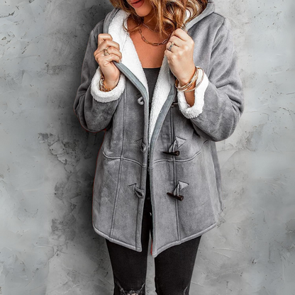 Women's Fleece Toggle Coat for Cold Weather