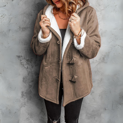 Women's Fleece Toggle Coat for Cold Weather