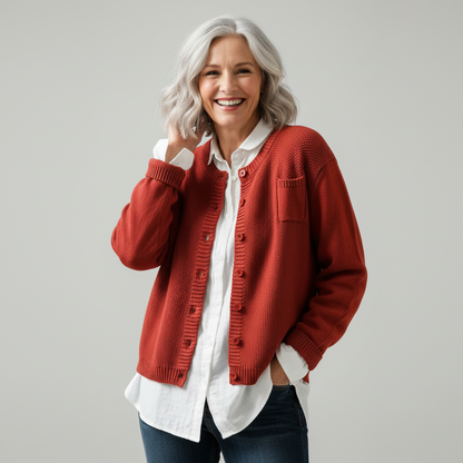 Women's Knit Cardigan for Autumn Layering