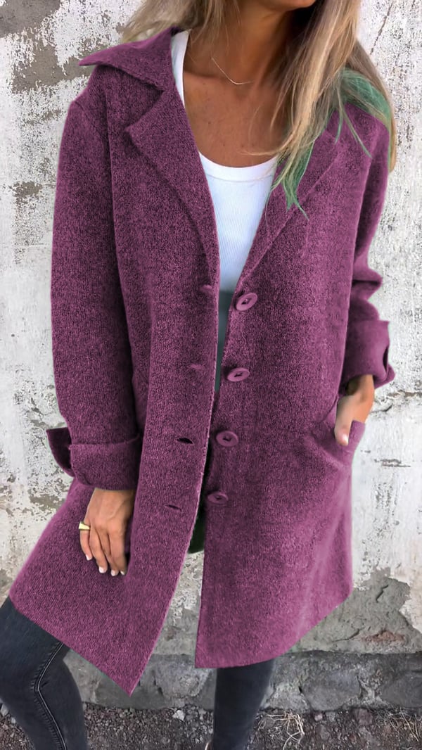 Women's Elegant Blazer with Deep Functional Pockets