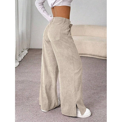 Women's High Waist Wide Leg Trousers for Holiday Dressing