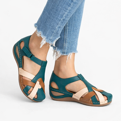 Women's Leather Orthopedic Wedge Sandals for Daily