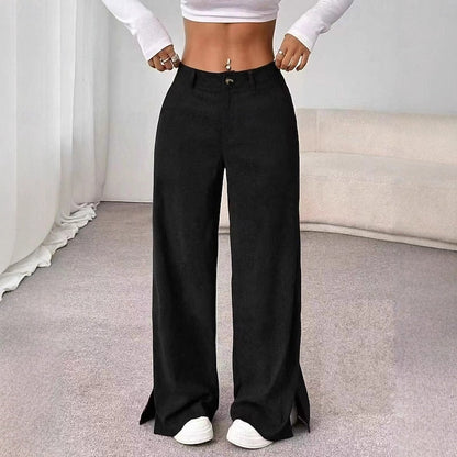 Women's High Waist Wide Leg Trousers for Holiday Dressing