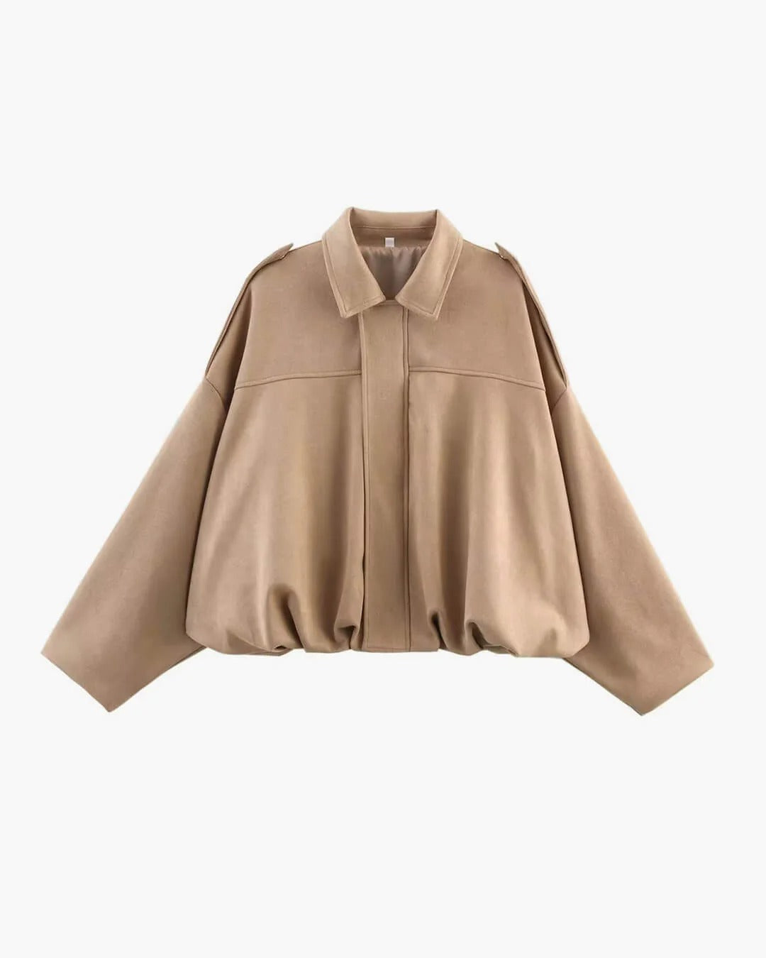 Women's Faux Suede Bomber Jacket for Fall