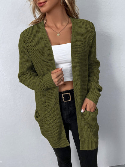 Women's Open Front Knit Cardigan for Weekends