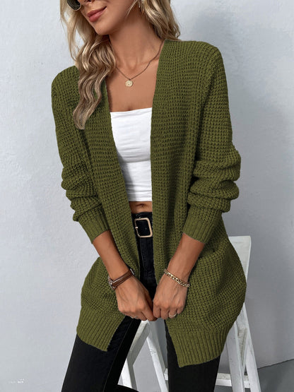 Women's Open Front Knit Cardigan for Weekends