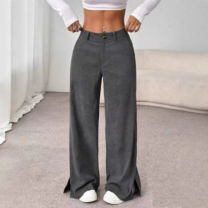 Women's High Waist Wide Leg Trousers for Holiday Dressing