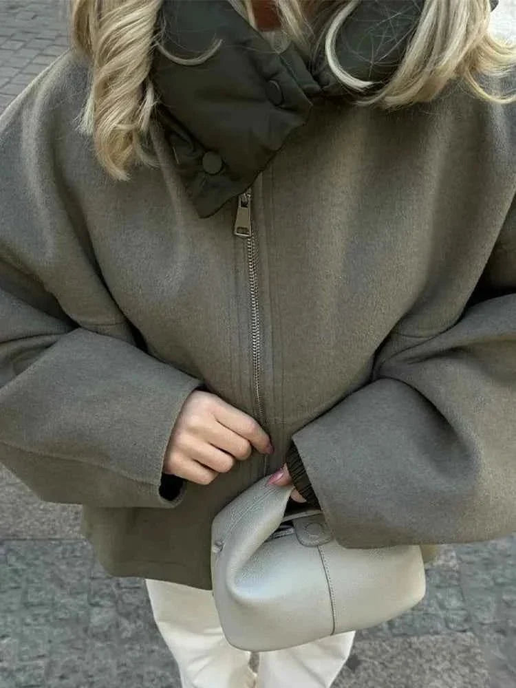 Women's Oversized Padded Jacket for Autumn