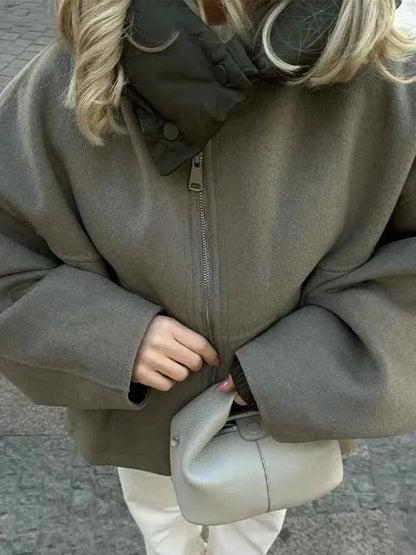 Women's Oversized Padded Jacket for Autumn