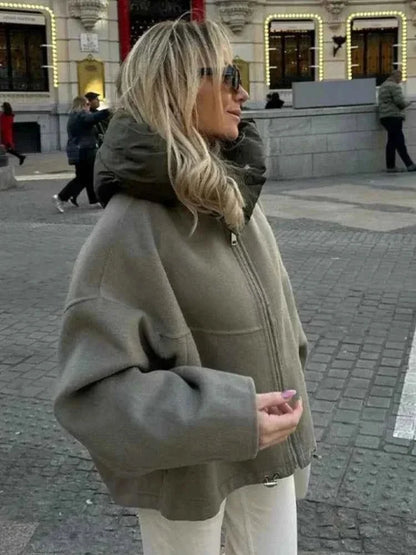 Women's Oversized Padded Jacket for Autumn