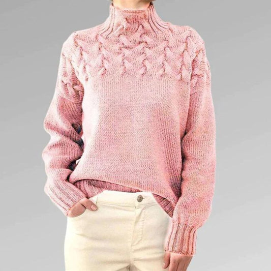 Women's Turtleneck Sweater with High Collar