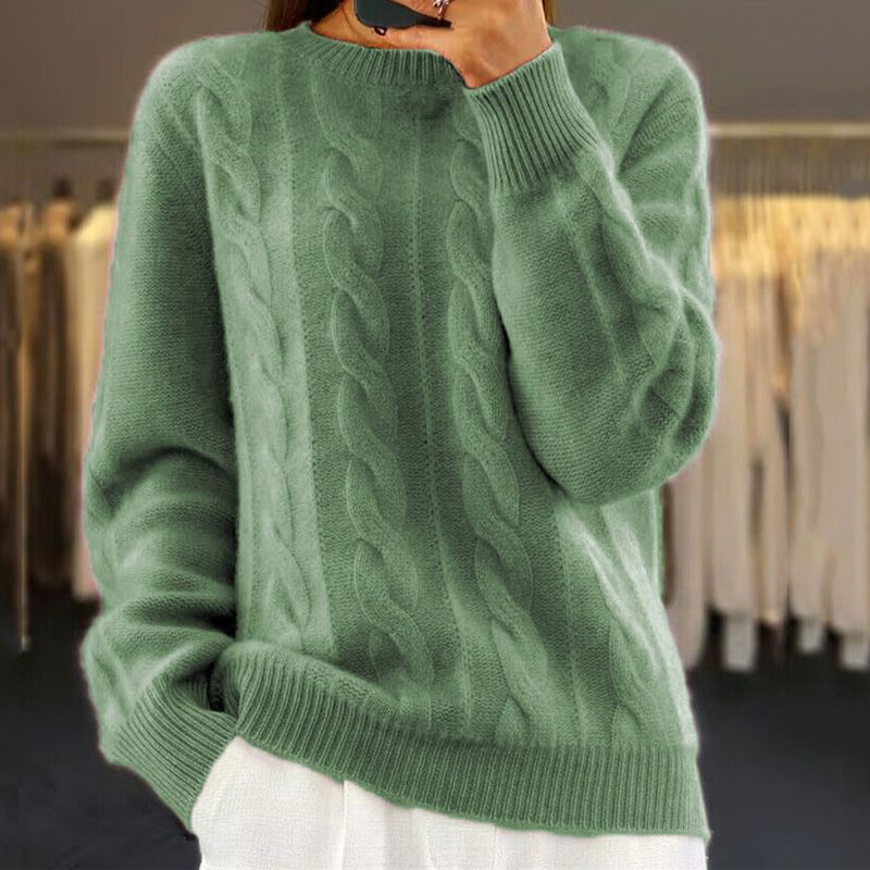 Women's Wool Knit Sweater for Cool Weather