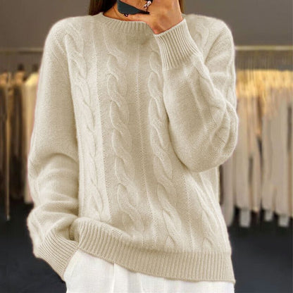 Women's Wool Knit Sweater for Cool Weather