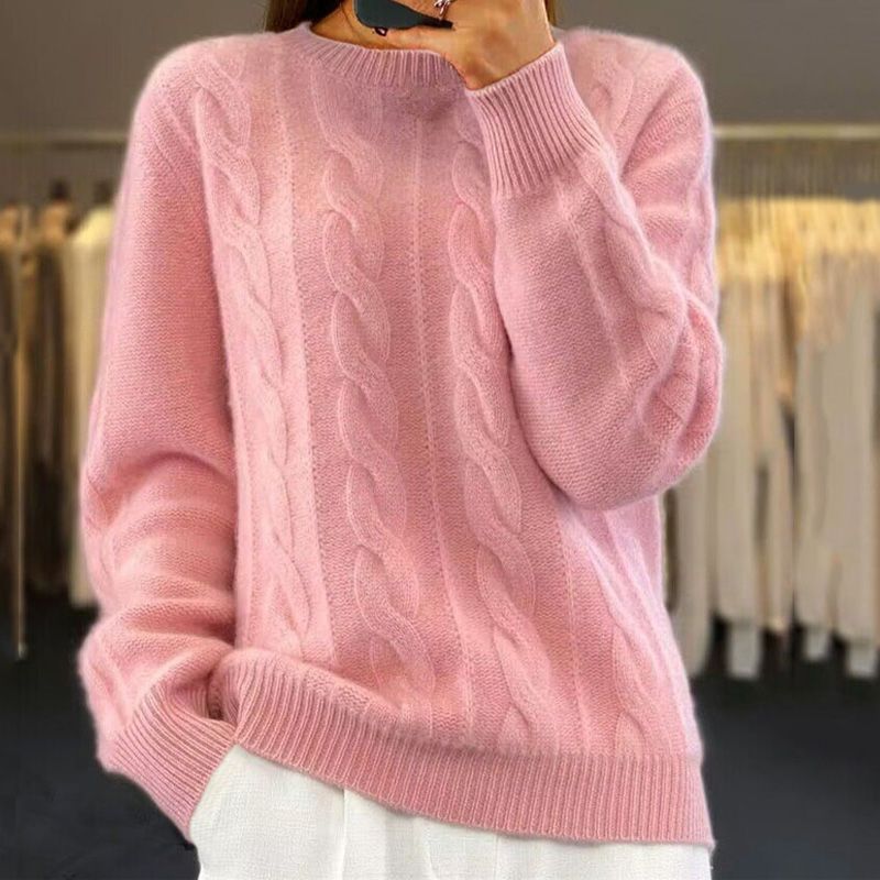 Women's Wool Knit Sweater for Cool Weather