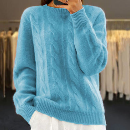 Women's Wool Knit Sweater for Cool Weather